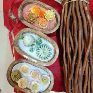 Succulent Arrangement Candle