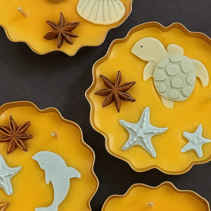 Beach Theme Tub Candle