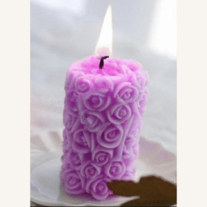 Rose Pillar Candle