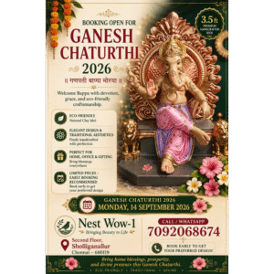 Large Idol 3.5 – 4.5 Ft – Vinayagar Idol